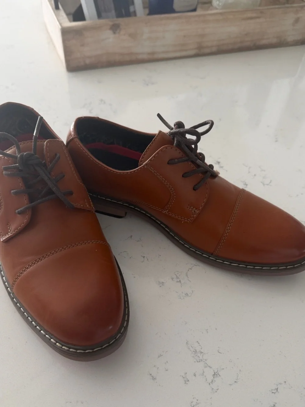Kids Brown Dress Lace-Up Shoe(Brand New)